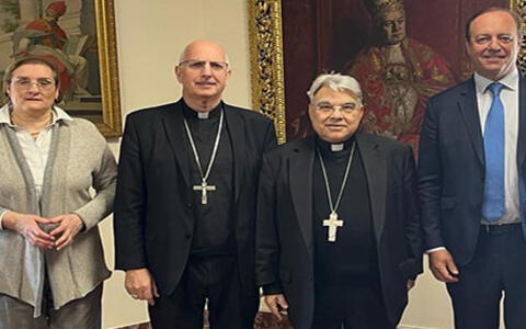 Monseñor Santiago Olivera se reunió con el Cardenal Marcello Semeraro